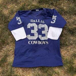 Vintage 1980s Tony Dorsett Dallas Cowboys #33 NFL Jersey by Sport Togs